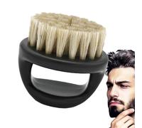 Riaisttd Cepillo de barba para hombre, cerdas de jabalí, cepillo portátil para aseo de barba con asa, juego de regalo para el cuidado de los hombres para padre, marido, abuelo, secado rápido