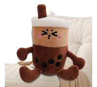 Riaisttd Charm Peluche Bolsa - Juguetes Peluche De Bubble Tea | Llavero 12 cm para Bolso - Para Adultos Niños Chicas Mochila Bolso Retrovisor Maleta Viaje Fiesta, marrón, Fare riferimento alla