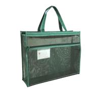 Riaisttd Clear Mesh Art Bag with Zipper and Handle 17 x 13 x 4.4 Inch A3 Tote for Posters, Paintings, Teaching Materials, and Artworks, Large Storage Bag for Creative Supplies,Mesh Art Storage Bag