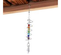 Riaisttd Cola giratoria de viento | Bola decorativa de resistente a la intemperie | Cola en espiral | para interiores y exteriores, sala de estar, puerta, dormitorio, entrada
