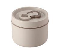 Riaisttd Contenedor de almuerzo de metal aislado, doble capa térmica para preparación de alimentos, multipropósito Lunch Storage Box for Fruit, Salad, Meat, and Snacks, Thermal Metal Lunch Box