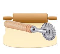 Riaisttd Cortador para hacer sellos de ravioles | Molde de Aluminio para Ravioli con Mango de Madera | Accesorios de cocina para hacer raviolis, pasta, albóndigas, lasaña,
