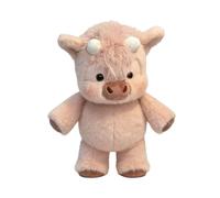 Riaisttd Cow Plush, Soft Stuffed Animal Pillow Doll, 17.7 Inch Toy with Short Fabric, Cushion Decorative Plush, Bedroom Accent with Cute Style, Kids Gift Toy for Sofa Bedside