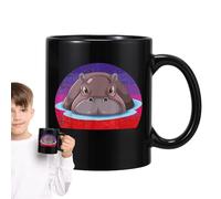 Riaisttd Creative Animal Coffee Mug, Funny Hippo Tea Mug