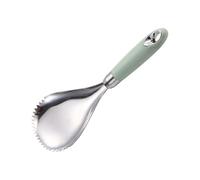 Riaisttd Cuchara De Hielo De Acero Inoxidable,Utensilio De Cocina De Acero Inoxidable Para Helados - Cómoda Herramienta Ergonómica De Mango Para Servicio De Postres | Preparación De Sundaes Cócteles