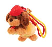 Riaisttd Cute Dachshund Plush Keychain, Dog Shaped Key Ring Pendant, Soft Plush Key Ring for Backpack, Car Keys, School Bag, Adorable Stuffed Animal Keychain Ornament for Dachshund Enthusiasts, Burger