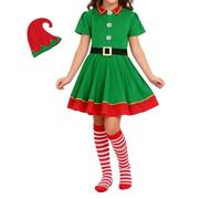 Riaisttd Disfraz de Navidad, vestido clásico de Papá Noel, día festivo de invierno, figura de Navidad, ropa de cosplay para niños, cumpleaños, drama, escenario, actuaciones, desfile de eventos
