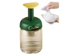 Riaisttd Dispensador de jabón de espuma - Dispensador de jabón de espuma de mano transparente - Botella de espuma decorativa rellenable, bomba de espuma de baño para jabón líquido, champú, detergente