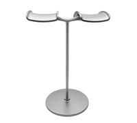 Riaisttd Double Headphone Stand, Double Hook Headphone Hanger, Metal Desktop Headphone Storage Rack, Headphone Display for All Earphones, Sturdy and Stylish Headphone Organizer for Desk