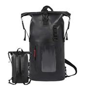 Riaisttd Dry Bag Backpack Waterproof, Heavy Duty Roll Top Pack 11,02 x 6,3 x 25,98 pulgadas, 30 L de gran capacidad, ligero y portátil, duradero para acampar playa o kayaking, Negro , Se référer au