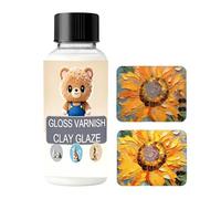 Riaisttd Esmalte para arcilla autoendurecible - Pintura brillante | Pintura para arcilla | para niños adultos cerámica madera arte artesanía cocina tejido exterior pasta juego modelaje