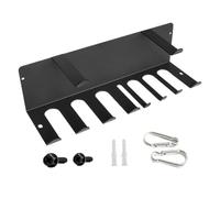 Riaisttd Exercise Equipment Storage, Home Gym Organizer, Wall Mounted Stainless Steel Shelves, 16.5x5.5 Inches, Space Saving Hanger System, for Bedroom, Closet, Living Room, Men, Women