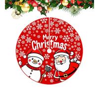 Riaisttd Falda para árbol de Navidad | 89 cm redonda para interior y exterior decoración invernal | Falda alfombra para árbol de Navidad festivo - Para casa, apartamento, dormitorio de salón