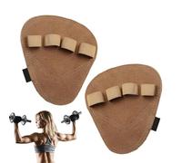 Riaisttd Grip Weight Lifting, Anti Slip Workout Gloves, Strength Training Pal, Brown, 5,12 x 4,45 pulgadas, Ideal para levantamiento de pesas, Pull Ups and Deadlifts Protection