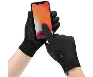 Riaisttd Guantes de invierno térmicos, manoplas para pantalla táctil, guantes de senderismo invernal, para clima frío, ciclismo, esquí, carreras de nieve, conducción de pesca, senderismo