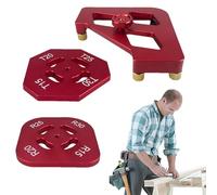 Riaisttd Guías para Router para trabajar la madera - Herramientas manuales redondeadas de aleación de aluminio, kit de plantillas para trabajar la madera - Para corte, acabado, juntas, círculos