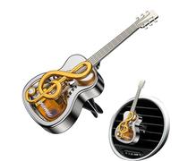 Riaisttd Guitar Shaped Car Air Freshener, Portable Diffuser Dashboard Ornaments, Car Air Freshener Vent Clips, Aromatherapy Diffuser Ornaments, Car Air Freshener Clip for Women, Car Air Freshener Clip