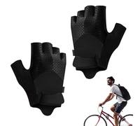 Riaisttd Gym Gloves, Breathable Workout Gloves, Firm Grip with Full Palm Protection, 6.5x3.35x6.69 Inches, Black and White, Lightweight Padded Mittens for Men and Women