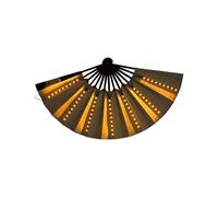 Riaisttd Hand Fan, Light Up Cosplay Prop, Stage Performance Accessory, Illuminated Design, Portable Build, Ideal 25,2 pulgadas para Weddings, Nightclubs, Hot Weather Cooling
