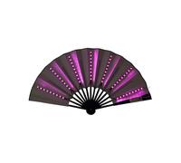 Riaisttd Hand Fan, Light Up Cosplay Prop, Stage Performance Accessory, Illuminated Design, Portable Build, Ideal 25,2 pulgadas para Weddings, Nightclubs, Hot Weather Cooling