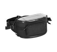 Riaisttd Handlebar Bag Motorcycle, Oxford Cloth Case, 9.84x5.12x5.12 inches, 371g Weight, Large Capacity Storage, Ergonomic Navigation Pouch, Multifunctional, for Travel Gear Use