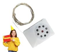 Riaisttd Happy Birthday Music Box, Voice Box Speaker Toy, Led String Lights, Party Decoration for Dad, Daughter, Son, Wife, Husband, Friends, Celebration, Long Lasting