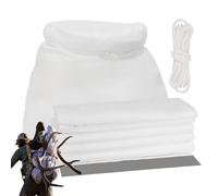 Riaisttd Hunting Meat Bags Set, 6 Piece Moose Elk Game Bag Kit, White Polyester Butcher Sack, Reflective Strip Design, Field Dressing Storage For Wild Game, 30x120cm 30x70cm
