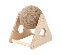 Riaisttd Interactive Cat Scratcher, Sisal Rope Ball Scratching Post, Boredom Buster Toy, 17 x 20 x 19 cm Indoor Pet Exercise, Entertainment Supplies for Cats, Kittens, Small Dogs