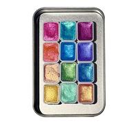 Riaisttd Juego Portátil De Pintura Ad, Kit De Pintura Glitter Multiusos, Revestimiento Con Función De Fácil Uso, Material Artístico Para Aulas Preescolares, Revestimiento De Colores Brillantes, Kit