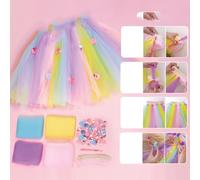Riaisttd Kids Fashion Design Kit, Easy Arts and Crafts Project, Clothes Making Toy with Accessories, Fun and Educational Creativity Set, Great Thanksgiving Gift