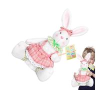 Riaisttd Light Up Bunny Stuffed Animal, LED Plush Rabbit Doll