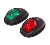 Riaisttd Marine Navigation Lights, LED Boat Lamps, Red Green Waterproof Beams, 3.93 Inches, Sturdy Housing Design, Ideal for Yachts, Trailers, Night Fishing, Bowfishing, Ponds, Boating Use