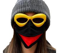 Riaisttd Máscara facial con pico de pájaro, sombrero hecho a mano con gafas de sol | Máscara facial de disfraz, decoraciones de , para festivales, carnaval, máscaras, eventos, fotos de