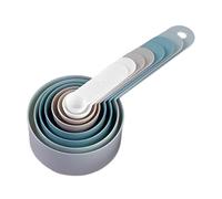 Riaisttd Measuring Spoon - Juego de 8 piezas de mango largo con forma de cucharada con escala clara para Baking, Cooking, Milk Powder, Dough, and Kitchen Use