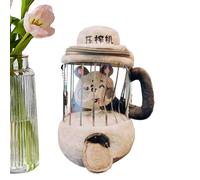 Riaisttd Mice Stuffed Toy, Animal Blender Plush with Pull String, Cute Nursery Décor, Easter Basket Stuffer, Kitchen Role Prop for Kids Imagination and Sensory Plaything