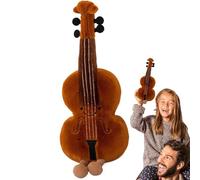 Riaisttd Musical Instrument Plush, Soft Pipa Guitar Violin Doll, Cuddly Stuffed Toy Design,14.96 Inches, for Kids Birthday Gift Living Room Bedroom Home Decoration Nursery Play Use