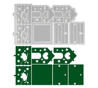 Riaisttd Navidad | Molde epoxi Casa Puzzle Navidad | Decoraciones para el hogar reutilizables para cera fondant chocolate para dormitorio, oficina, ventana fiesta - Fiestas Cumpleaños Boda