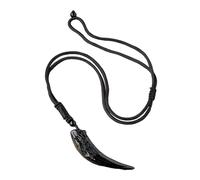 Riaisttd Obsidian Necklace, Black Healing, Pendant with Cord, 2.36x0.51 Inches, Protective Energy Amulet Jewelry for Men, Women, Couples, Spiritual Gift, Daily Wear and Meditation