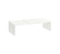 Riaisttd Organizador de almacenamiento apilable en capas, armario extensible, estante de almacenamiento ajustable, material ABS para pantry, cupcakes, no resbaladizo y peso pesado, 500 g