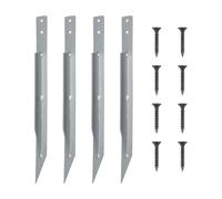 Riaisttd Outdoor Swing Anchors, Heavy Duty Earth Ground Anchors, Secure Stakes for Camping Tents, Durable Metal Pegs, Wind-Resistant Design, 17.32x1.18 Inches for Playhouse, Plaything Tower