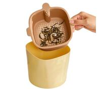 Riaisttd Papelera para residuos orgánicos de escritorio | Cesta archivadora para residuos - para apoyar la basura, para cocina, salón, oficina, apartamento, rústico, dormitorio, estudio, zona