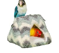 Riaisttd Parrot Cave | Cotton Bird Hideaway Tent for Winter | Snuggle Nest for Parrots, Parakeets, And Cockatiels | Thickened Bird Cabin with19x19x15cm/7.48x7.48x5.91 Inches for Ultimate Comfort