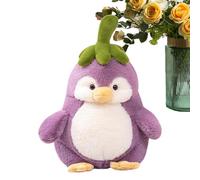 Riaisttd Penguin Plush, dibujos animados Eggplant Stuffed Animal Toy, 9,84 pulgadas Throw Pillow, Home Decor Sofa Chair Cushion for Living Room and Bedroom, Soft, Comfortable
