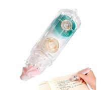 Riaisttd - Pluma de cinta adhesiva de doble cara, 4 piezas de suministros para periódicos | Bolígrafos giratorios de 360 grados para álbumes de recortes, para bricolaje diarios escolares embalaje arte