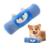 Riaisttd Plush Squeaky Dog Toys, Interactive Chew Plush Toys 25x8x8cm, Cylindrical Pillow Squeakers, Sturdy for Aggressive Chewers, Enrichment Pet Supplies, Comfortable and Fun
