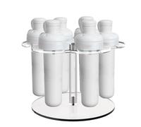 Riaisttd Porta cartuchos de - Organizador de acrílico ahorrador de espacio - Soporte para cartuchos al gusto, para botella de agua, viaje, cocina, oficina, coche, escritorio, mostrador, hobbis