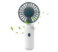 Riaisttd Portable Handheld Fan, Usb Rechargeable Personal Cooling Fan, 3-Speed Silent Wind Blower, Size 13.7x6x4.3cm Compact Pocket Fan for Travel, Office, Home, Outdoor Heat Relief