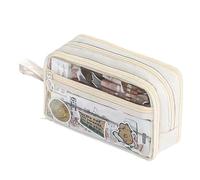 Riaisttd Portable Pencil Bag with Zipper, Aesthetic Pen Pouch Organizer