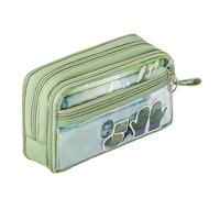 Riaisttd Portable Pencil Bag with Zipper, Aesthetic Pen Pouch Organizer, Stationery Storage Bag for Pencils, Pens, Cards, and Miscellaneous Items, Perfect for School, Office, and Travel