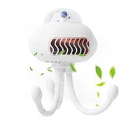 Riaisttd Portable Stroller Fan, Rechargeable 3-Speed Cooling Device, Flexible Tripod, 24x24x11cm, Personal Breeze for Crib, Car Seat, Desk, Office, Bike, and Travel Comfort